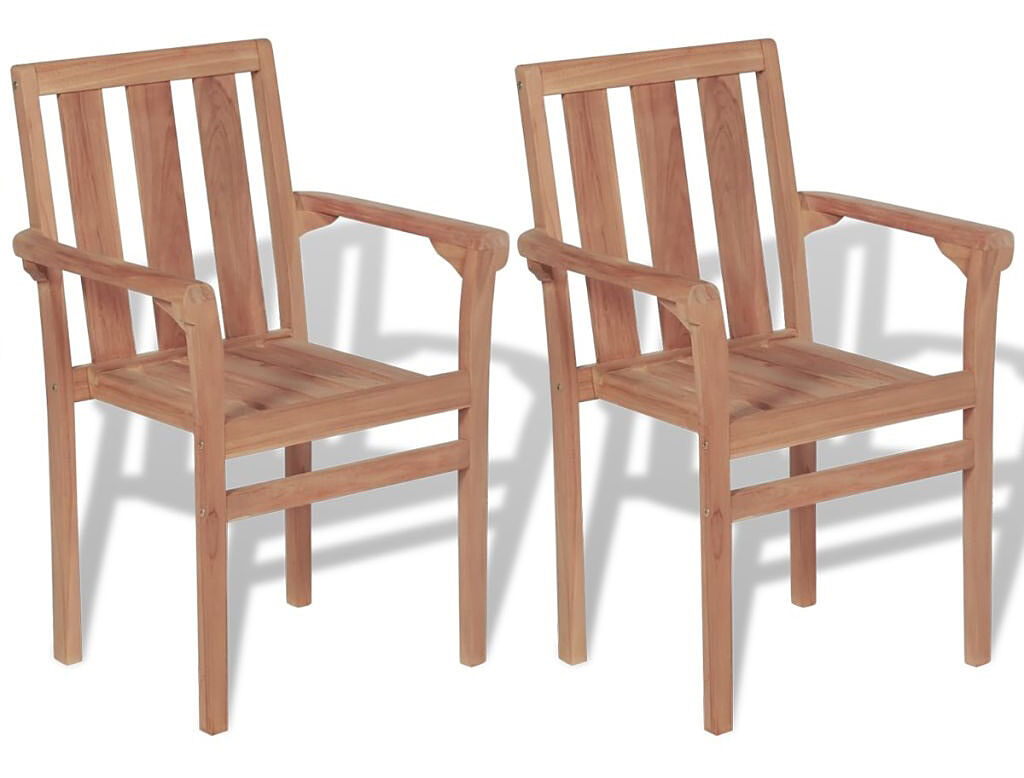 Elior Zestaw drewnianych krzeseł ogrodowych - Jayden