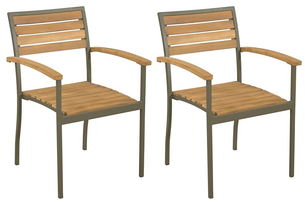 Elior Zestaw sztaplowanych krzeseł ogrodowych - Ridley