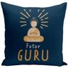 Fabulous Almofada Azul 40X40 Cm Meditação Futuro Guru Zen