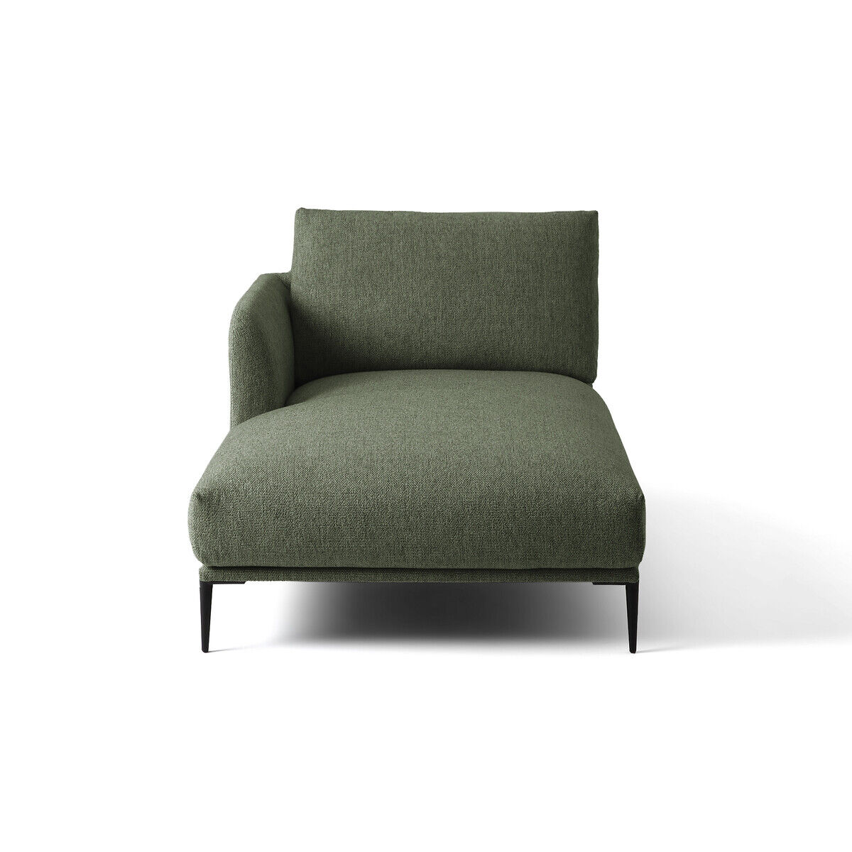Am.pm Chaise longue mesclada efeito malha tipo borboto, Oscar design E.G   verde-floresta