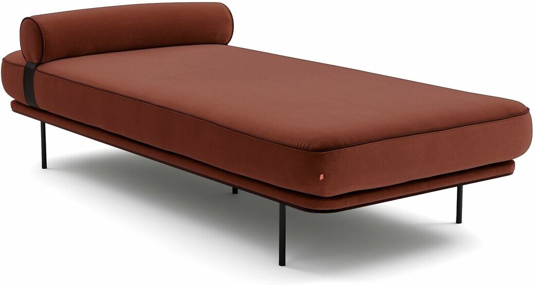 Am.pm Sofá-cama Daybed em veludo, Antoine design E.Gallina   tijolo