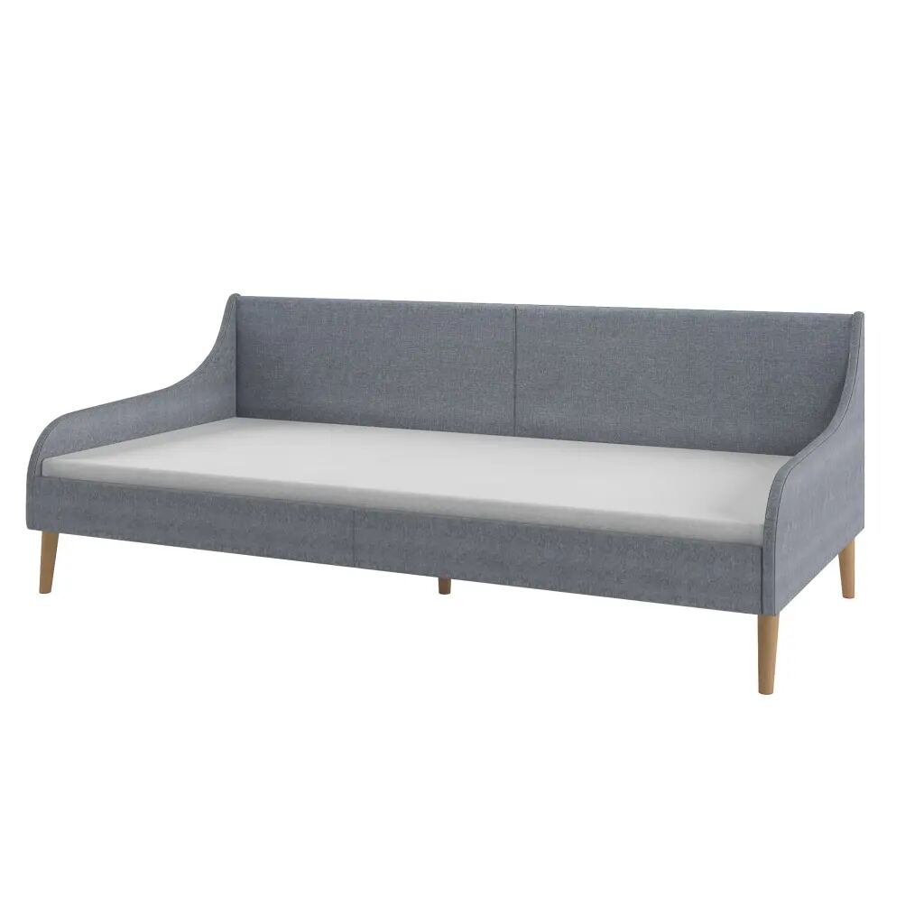 vidaXL Estrutura de sofá-cama tecido cinzento-claro