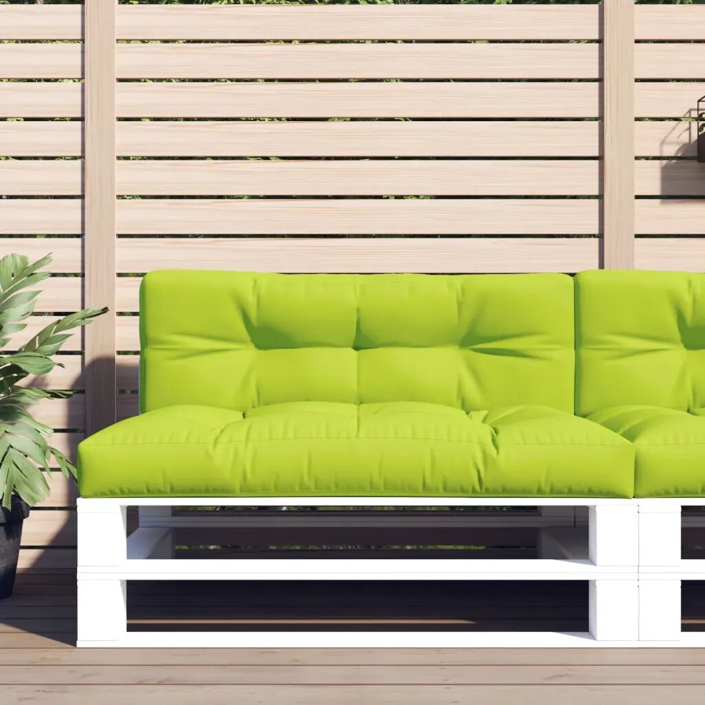 vidaXL Almofadões para sofás de paletes 2 pcs verde brilhante