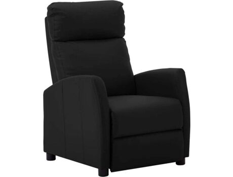 Vidaxl Cadeira Reclinável 289716 Couro Artificial Preto