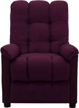 Vidaxl Poltrona Elétrica Reclinável (Roxo - Tecido - 74 x 99 x 102 cm)