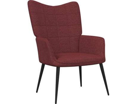 Vidaxl Poltrona (Vermelho Tinto - Tecido - 61x70x96.5 cm)