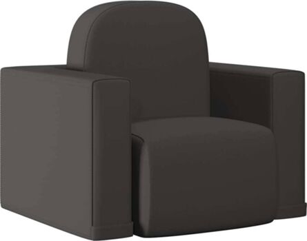 Vidaxl Sofá 325515 Couro Artificial Preto (Lugares:1)