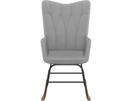 Vidaxl Cadeira de Baloiço (Cinzento Claro - Tecido - 61x78x98 cm)