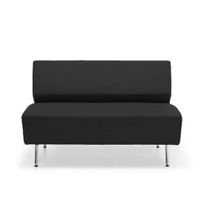 Soffa Lounge, 2-sits, mörkgrå