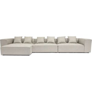 Hailey - Modulsoffa - Vänstervänd Schäslong I Beige Med 3 Moduler L: 393 X D: 147 X H: 65 Cm