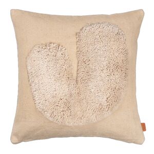 Ferm Living - Lay Cushion Sand/off-White - Beige - Prydnadskuddar Och Kuddfodral