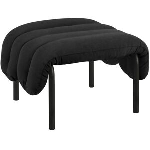 Hem - Puffy Ottoman - Anthracite/black Grey - Anthracite/black Grey - Grå,Svart - Fotpallar - Bomull/naturmaterial/metall/skum/plast