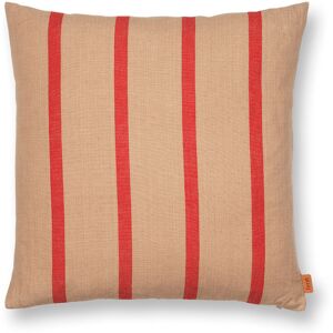 Ferm Living - Grand Cushion 50x50 Cm Camel / Red - Röd,Beige - Prydnadskuddar Och Kuddfodral