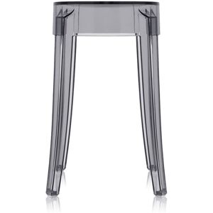 Kartell - Charles Ghost Stool 4897, Smoke Grey, H: 46 - Grå - Pallar - Plast