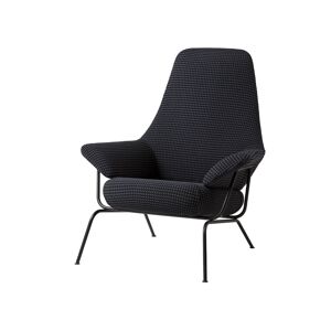 Hem - Hai Lounge Chair - Mosaic Charcoal - Grå,Svart - Fåtöljer - Metall/syntetiskt/skum/plast/ull