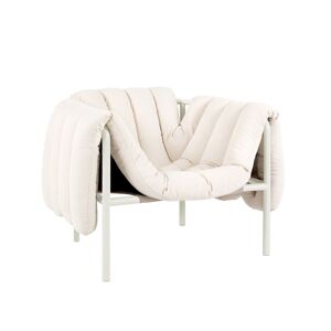 Hem - Puffy Lounge Chair - Natural/cream - Fåtöljer - Faye Toogood - Beige - Bomull/naturmaterial/metall/skum/plast