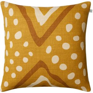 Chhatwal & Jonsson - Rajasthan Cushion Cover Spicy Yellow / Taupe / Light Beige - Prydnadskuddar Och Kuddfodral