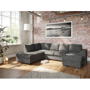 Softlines Sofa Holmsbu A3d U-Soffa Med Divaner - Mörkgrå