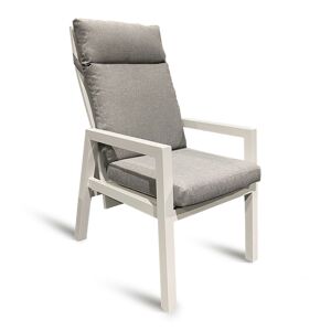 Atleve Jamaica Reclinerstol I Vit Aluminium