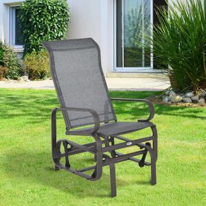 Outsunny Rocking Chair gray 104.0 H x 75.0 W x 60.0 D cm