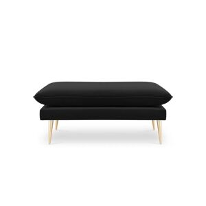 Canora Grey Adoraim 100Cm Wide Rectangle Footstool Ottoman black 45.0 H x 100.0 W x 80.0 D cm