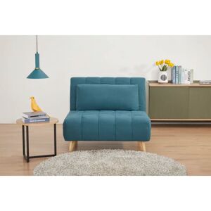 Zipcode Design Masalla 2 Seater Clic Clac Sofa Bed blue 82.0 H x 103.0 W x 191.0 D cm