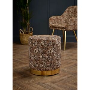 Fairmont Park Barryte Footstool brown/yellow 43.5 H x 40.5 W x 40.5 D cm