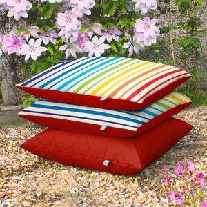 Harriet Bee Outdoor Printed Floor Cushion brown/red/white 70.0 W x 70.0 D cm