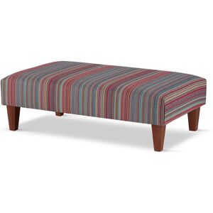 Latitude Vive Lapwai 100cm Velvet Rectangle Floral Cocktail Ottoman brown 30.0 H x 80.0 W x 60.0 D cm