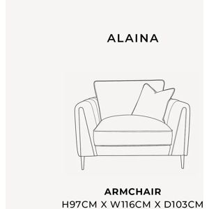 Alaina Taupe Velvet Sofa Range With Silver Foot, Armchair