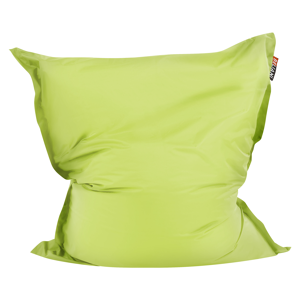 Beliani Large Bean Bag Lime Green Lounger Zip Giant Beanbag Material:Polyester Size:180x20x140