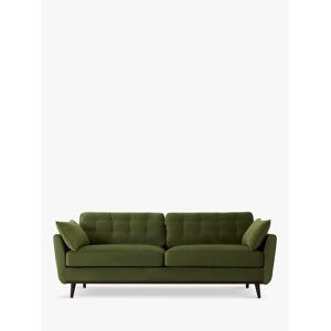 Swyft Model 10 Medium 3 Seater Sofa, Dark Leg - Velvet Vine - Unisex