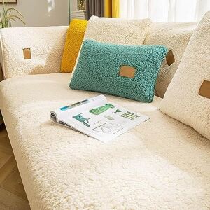 uyeoco Sofa Slipcover Corner 3/2/1/4 Seater Sofa Cover L Shape Couch Cover Velvet Thick Sofa Protector Anti-slip Reversible Quilted Corner Slipcovers Washable for Sectional Couch ( Color : #12 , Size : 70x15