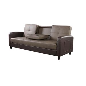Sleep Factory Ltd T/A Sleepyn Luxury Modern Fabric Sofa Bed - Ash Grey, Black Or Brown   Wowcher