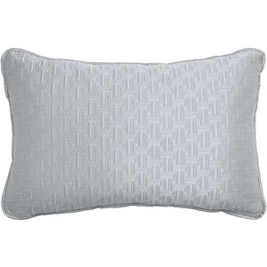 Ted Baker T Quilted Cushion 60x40cm Silver