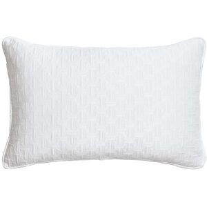 Ted Baker T Quilted Cushion 60x40cm White