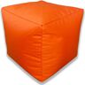 Beautiful Beanbags Pouffe orange 40.0 H x 40.0 W x 40.0 D cm