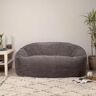 Latitude Run Icon Giant Two-Seater Corduroy Hartford Bean Bag Sofa gray 57.0 H x 130.0 W x 116.0 D cm