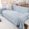 SHEIN 1pc Raw Trim Non-slip Sofa Towel Baby Blue Single Seat,2 Seater,3 Seater,4 Seater