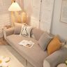 SHEIN 1pc Plush Sofa Towel Grey 90*90,Single Seat,2 Seater,3 Seater,4 Seater