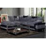 Uk Sofa Wholesale Ltd Black & Grey Corner Sofa