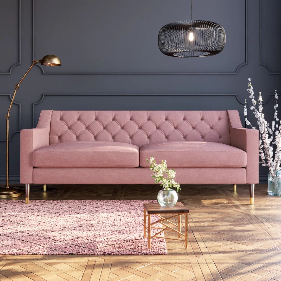 Photos - Sofa Fairmont Park Kalida 3 Seater Upholstered  pink 88.0 H x 196.0 W x 85.