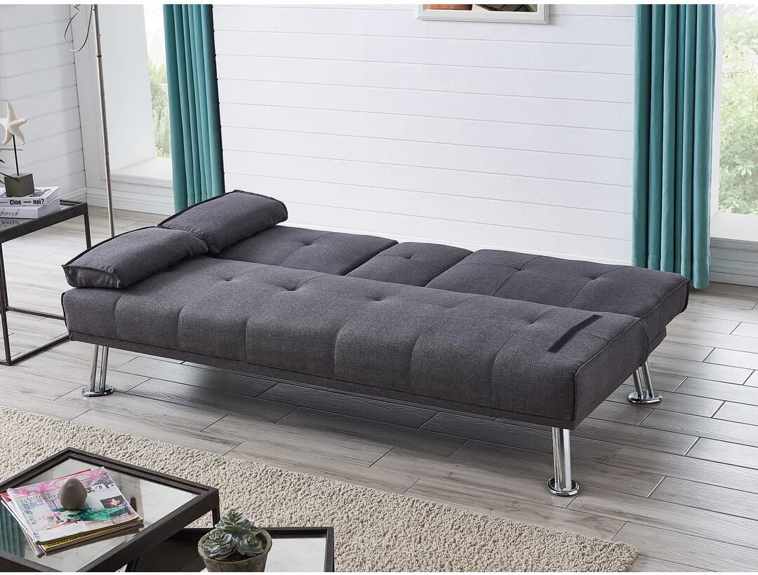 Photos - Sofa Ebern Designs Rochford 2 Seater Clic Clac  Bed 77.0 H x 180.0 W x 84.0