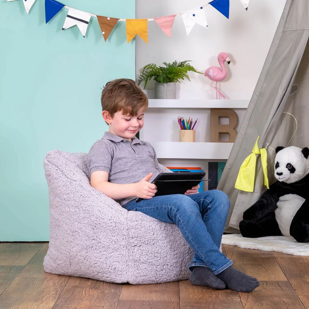 Photos - Bean Bag Isabelle & Max Icon Kids Teddy Bear  Chair pink/gray/brown 44.0 H