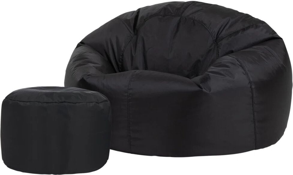 Photos - Bean Bag Isabelle & Max Veeva Classic Indoor Outdoor  Chair & Pouffe black