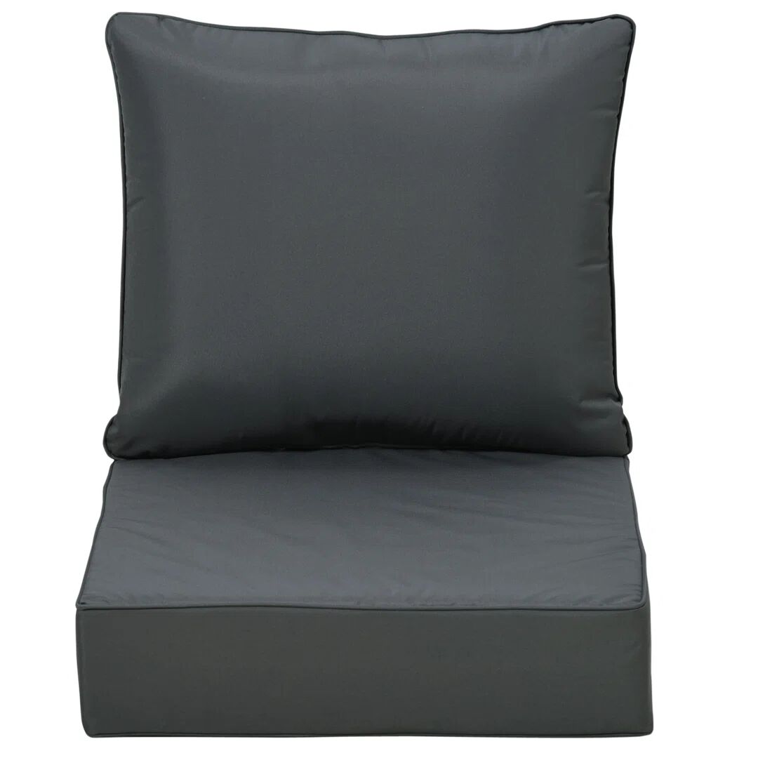 Photos - Garden Furniture Latitude Run Outdoor Seat Cushion Set gray 15.0 H x 61.0 W cm