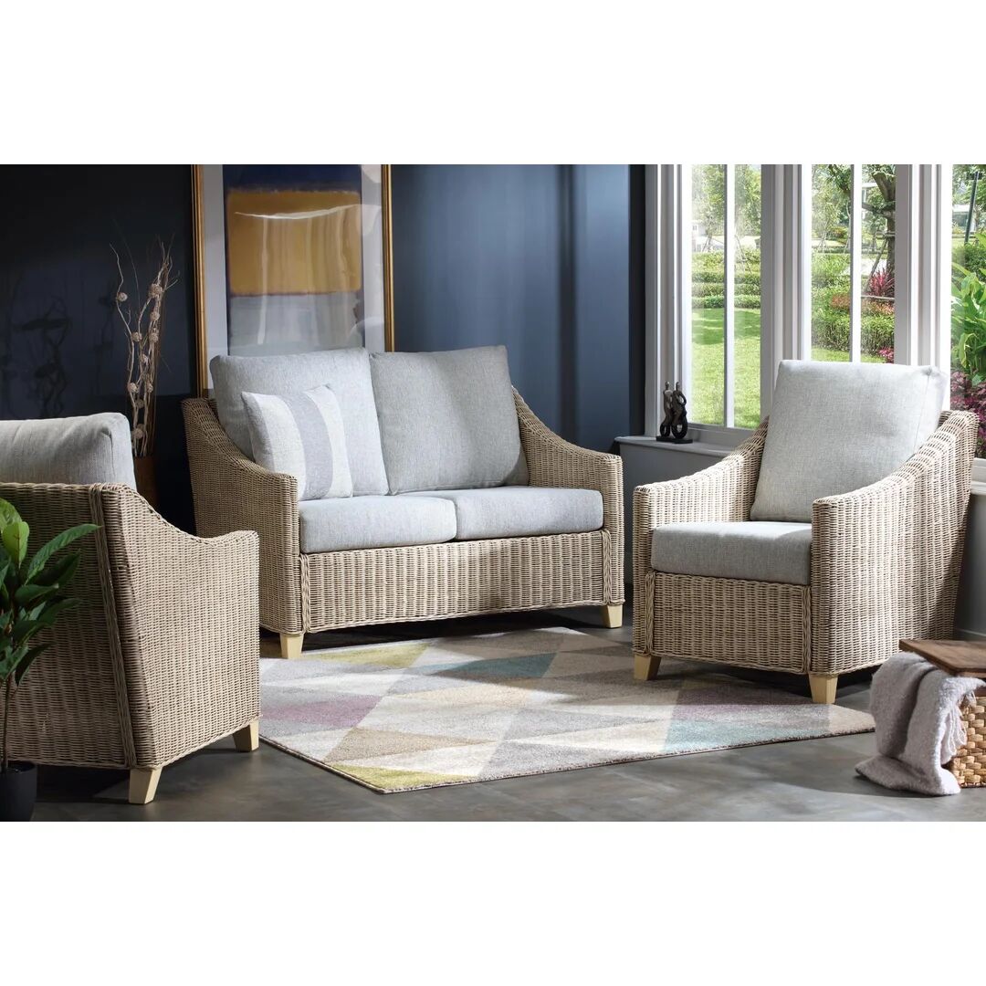 Photos - Storage Combination Highland Dunes Carly 5 Piece Conservatory Sofa Set blue 89.0 H x 129.0 W x