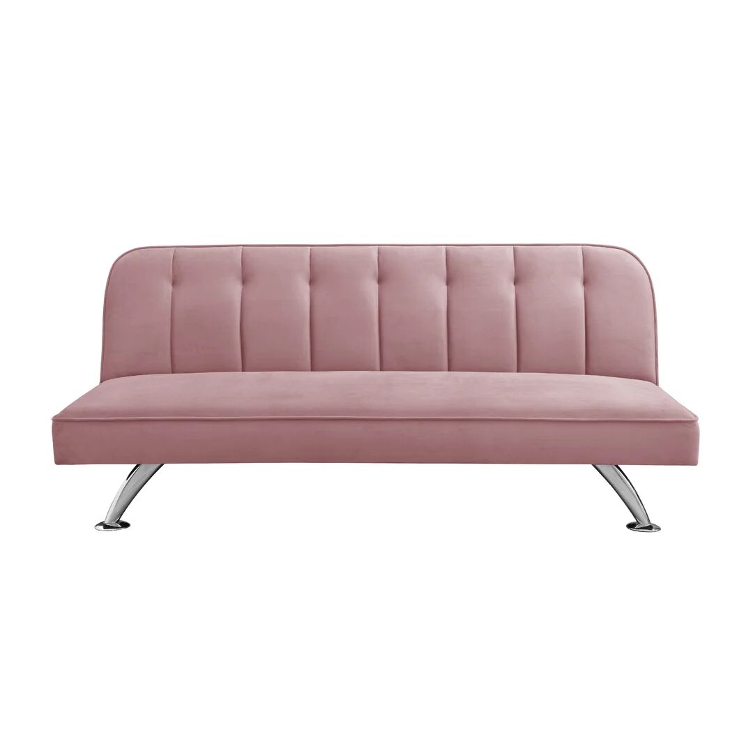 Photos - Sofa Etta Avenue Nevin 3 Seater Clic Clac  Bed pink 76.0 H x 180.0 W x 85.0