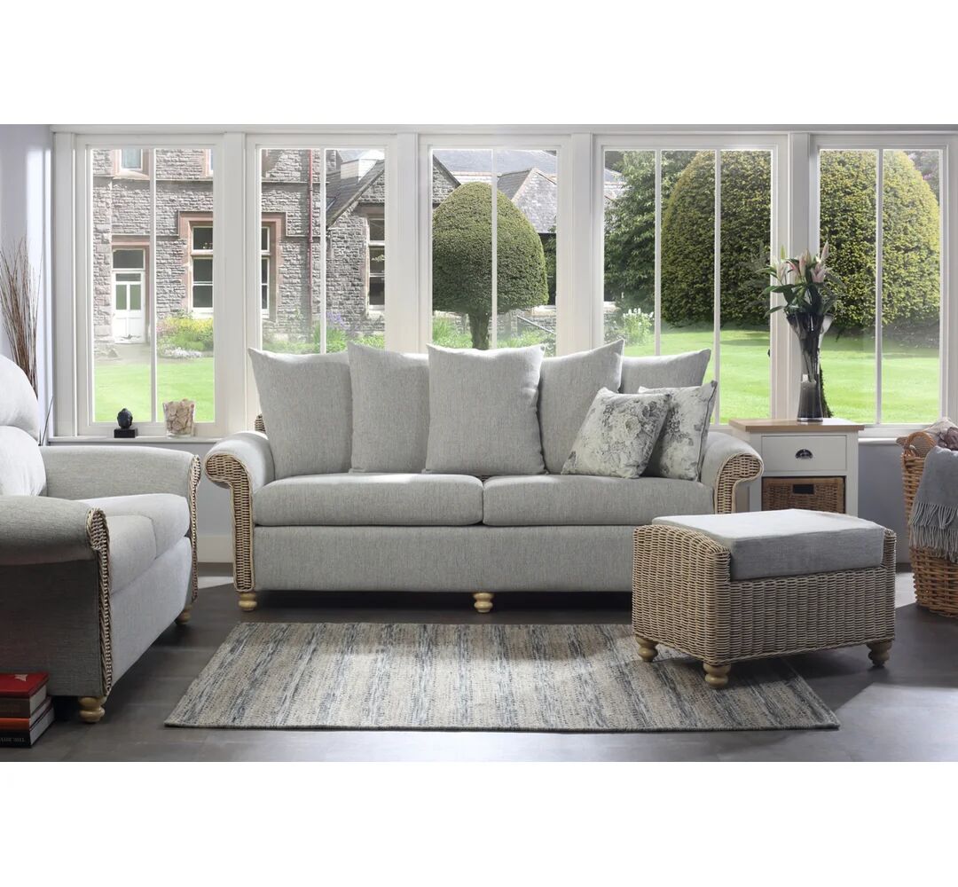 Photos - Storage Combination 17 Stories Portobello 5 Piece Conservatory Sofa Set gray 99.0 H x 210.0 W