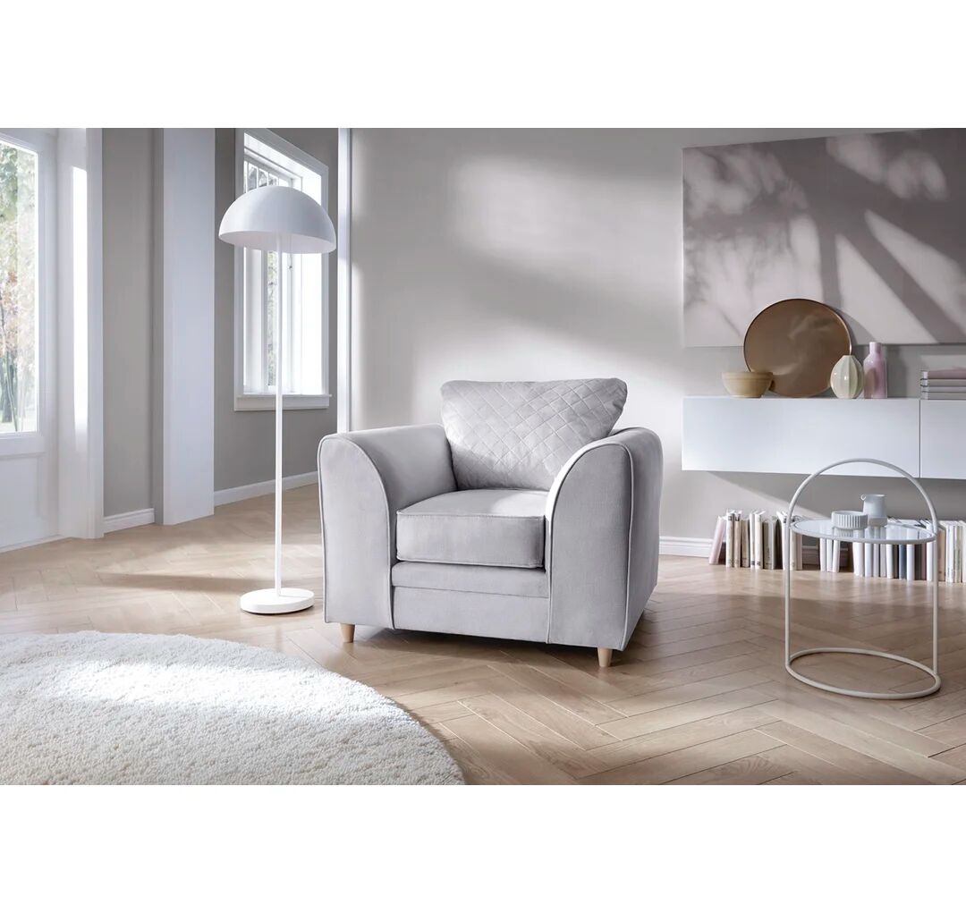 Photos - Chair Abakus Direct Chicago Armchair gray 78.0 H x 91.0 W x 86.0 D cm